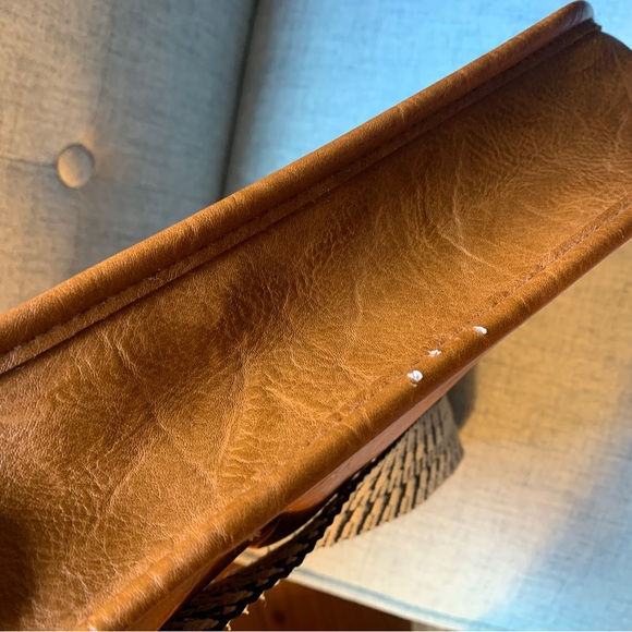 Ahdorned Camel Crossbody Bag with Strap - Picture 8 of 14